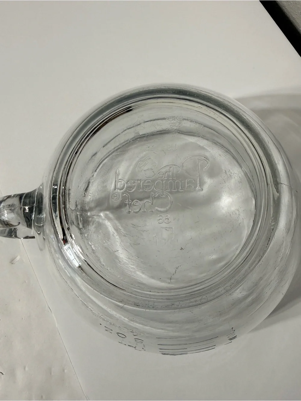 Pampered Chef 8 Cup 2 Qt 2-Liter Glass Measuring Cup Mixing Batter Bowl NO LID